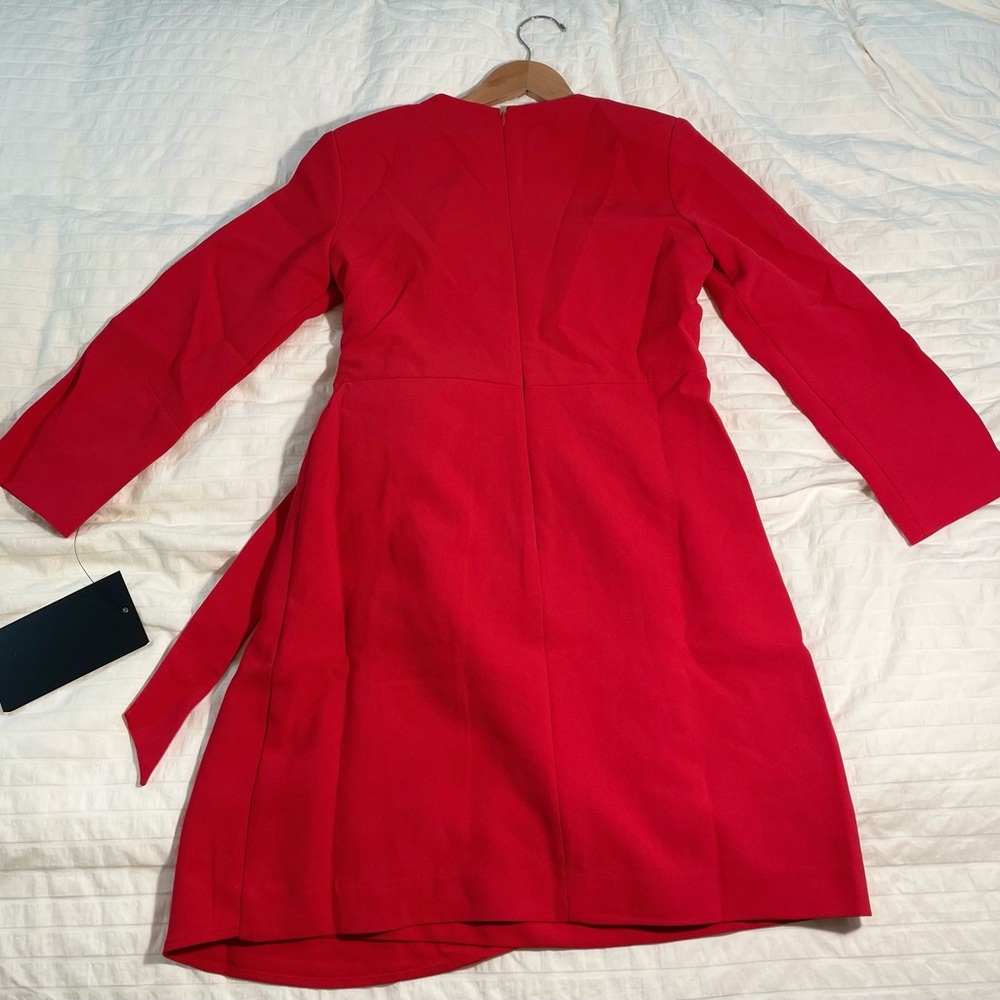 Tuckernuck Sienna Wrap Dress NWT Poppy & Hot Pink Mini (Small / S) - Picture 8 of 8